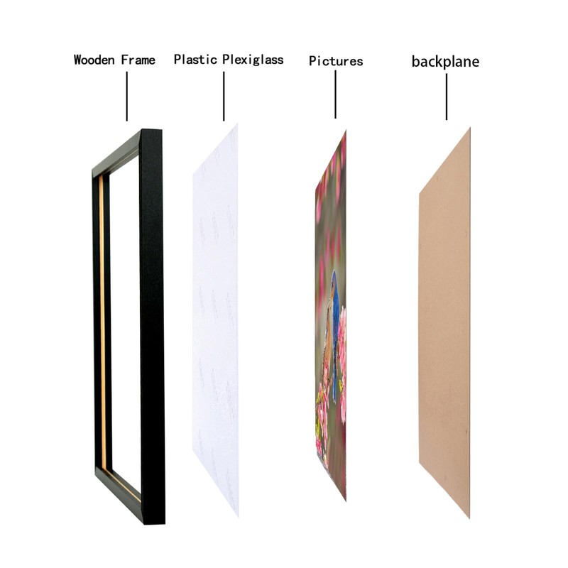 Mxtallup 18x20 Picture Frame Solid Wood 18x20 Poster Frame for