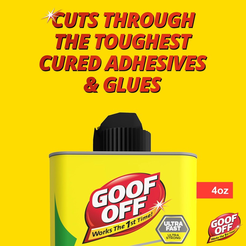 Goof Off Super Glue Remover - 4 oz. can, Yellow
