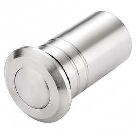 TOGU Door Latch Dust Protector,SUS304 Stainless Steel Dust-Proof Security Lock Inserts,Flush Bolt Dust Proof Door Strike for French,Composite,Wood Doors,Brushed Stainless Steel Finish