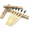 NOVOTEND - 5 Pack Cepillo de dientes de bambu cerdas