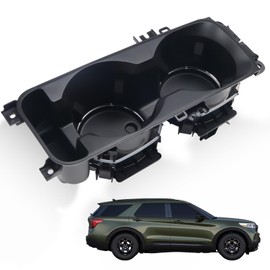 FEIMAOTUI LB5Z-7813562-AB Center Console Cup Holder Fit for Ford Explorer 2020-2025 Replace LB5Z7813562AB (with Wireless Charging)