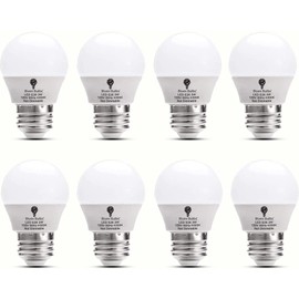 Bluex Bulbs 8 Pack BlueX 3W G14 LED Light Bulb 4000K Cool White - 25W Equivalent - E26 Base 120V - Small Night Light Bulbs for Bedroom, Ceiling Fan, Table Lamp, Kitchen, Pendant Fixtures, Dinning Room