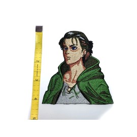 esaving 4x4” Popular Iron Sew On Anime patches Animime - Attack on Titan Eren Yaeger