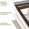 Soucolor Sketchbook 8.5x11 Hard Cover - 100 Sheets Spiral Bound