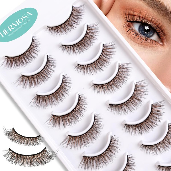 Hermosa Austin Aura 3D Faux Mink Eyelashes with 10 pairs