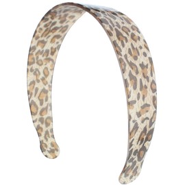 Topkids Accessories 3.5cm Leopard Style Alice Bands Adult Women, Hair Accessories for Women, Hair Bands for Women, Thick Headband, Womens Headbands, Head Bands Adult Women (Brown Plastic)