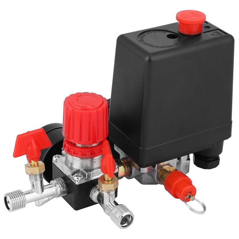 Pressure Switch Control Valve Assembly Square Four Holes Air Compressor