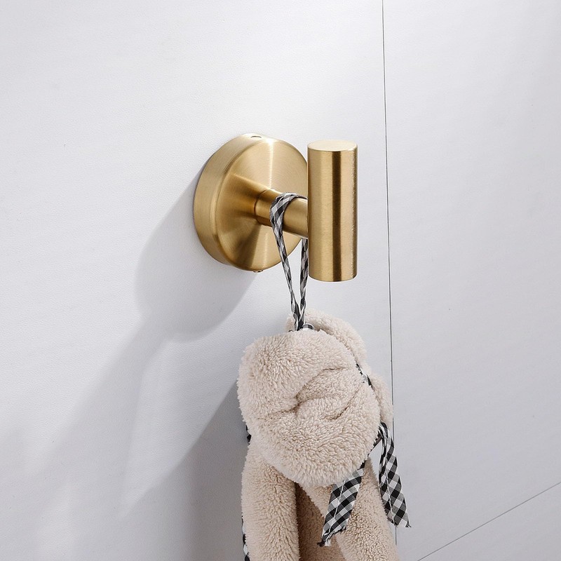 Hand Towel Holder Wall Mounted - Gold Towel Rail +