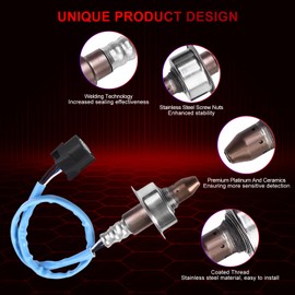 FIREMOTOO Pack of 2 O2 Oxygen Sensor Upstream 234-9119 Downstream 234-4350 Compatible with Acura ILX 2.0L for Honda CIVIC 1.8L L4 2012 2013 2014 2015 Replace 36531-R1A-A01 36532-RMX-A01 36532-RNA-A01