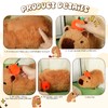 Capybara Plush, Capybara Stuffed Animal with Cute Turtle Backpack, Capybara