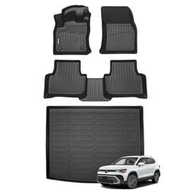 Wailtnb Floor Mats & Cargo Liner for Volkswagen Taos AWD 2022-2025 Custom Fit Waterproof Durable Easy to Clean fit for Volkswagen Taos AWD 2022-2025 Accessories Black