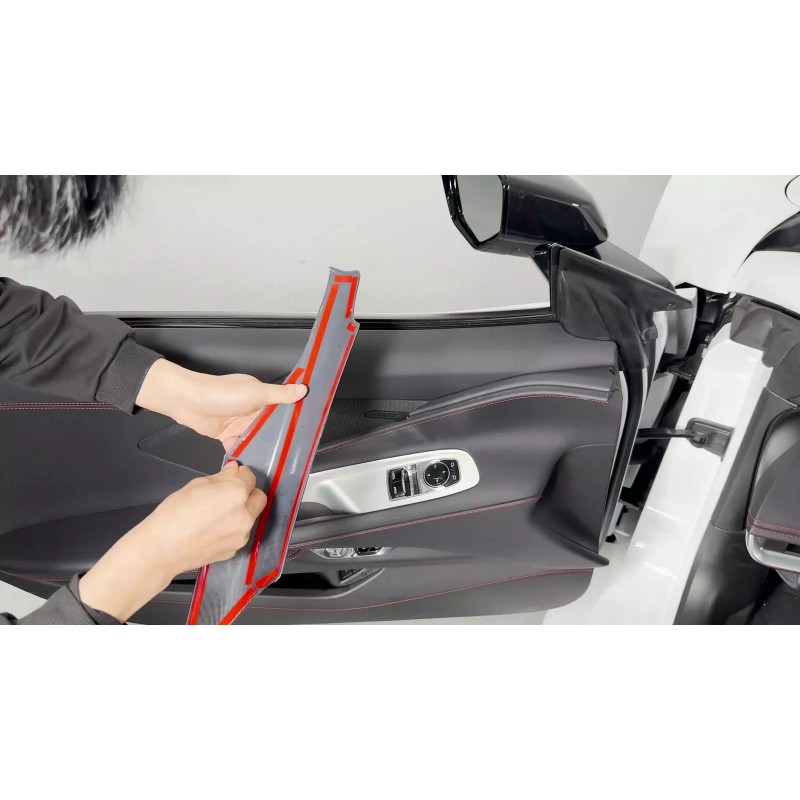 Ynei Fits 2020-2024 Corvette C8 Door Upper Panel ABS Carbon