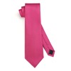 HISDERN Men's Wedding Ties and Pocket Square Solid Tie Cufflinks
