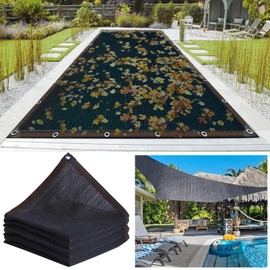 20x40FT Pool Leaf Net Cover Rectangle Swimming Pool Net Covers Fine Mesh Pool Screen Cover with Reinforcement Edge for Above Ground Pool Thicken Leaf Netting for Pool,Patio, Garden,Parking Sheds