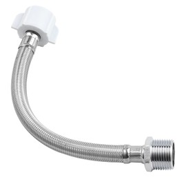 THU9090R Toilet Extension Hose 8 Inches Compatible with TOTO C110/E200/S300/S400 Wash Lets, 7/8 Male Connect to T adapter of Bidet/Diaper sprayer-7/8 Female Connect Ballcock Pipe of Toilet Tank