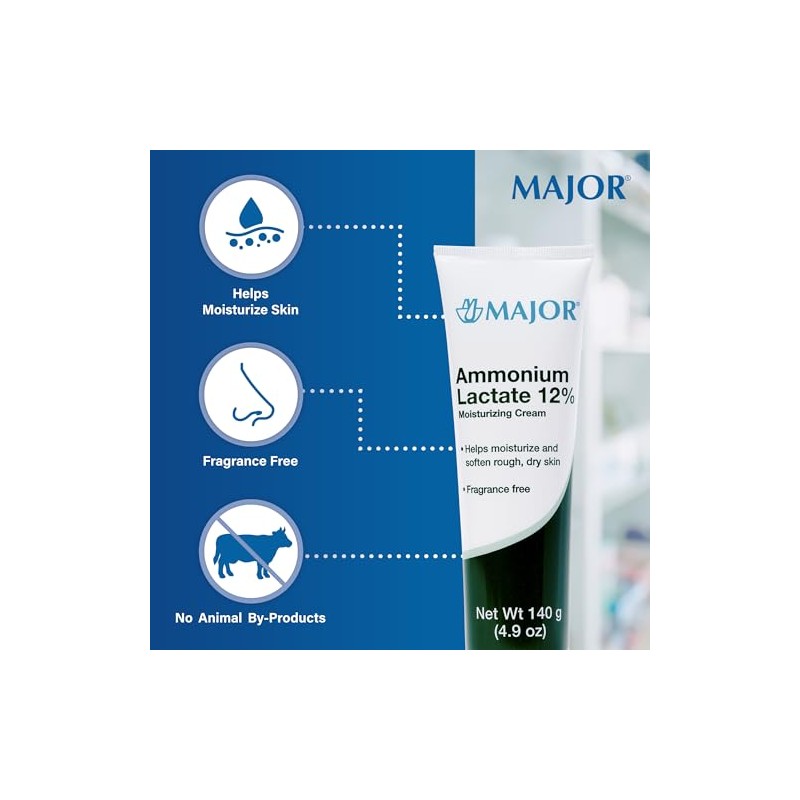 Ammonium Lactate 12% Moisturizing Cream 140 Gm Flip-Top Tube by