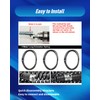 OWNDR 10Pcs Drain Snake Drill Attachment, Drain Auger Cutter Kit,