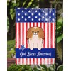 Caroline's Treasures BB3098GF Patriotic USA Pekingnese Red White Garden Size