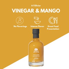A L'Olivier A L'Olivier Mango Fruit Vinegar, 7-Ounce, Yellow