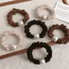 Masvan ヘアゴム パール 2個セット おしゃれ 髪ゴム ヘアアクセサリー ヘアゴム 黒大人 シンプル
