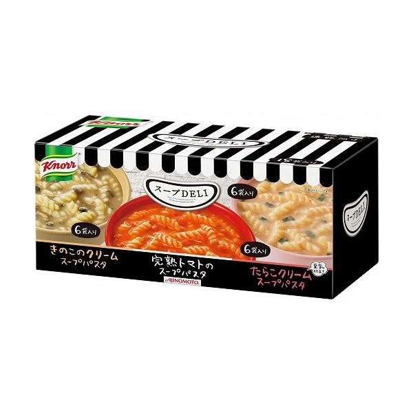 Knorr soup DELI Variety box 18 bags input tomato / mushroom / cod roe