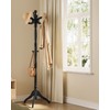 VASAGLE Coat Stand, Solid Wood Freestanding Coat Rack with 11