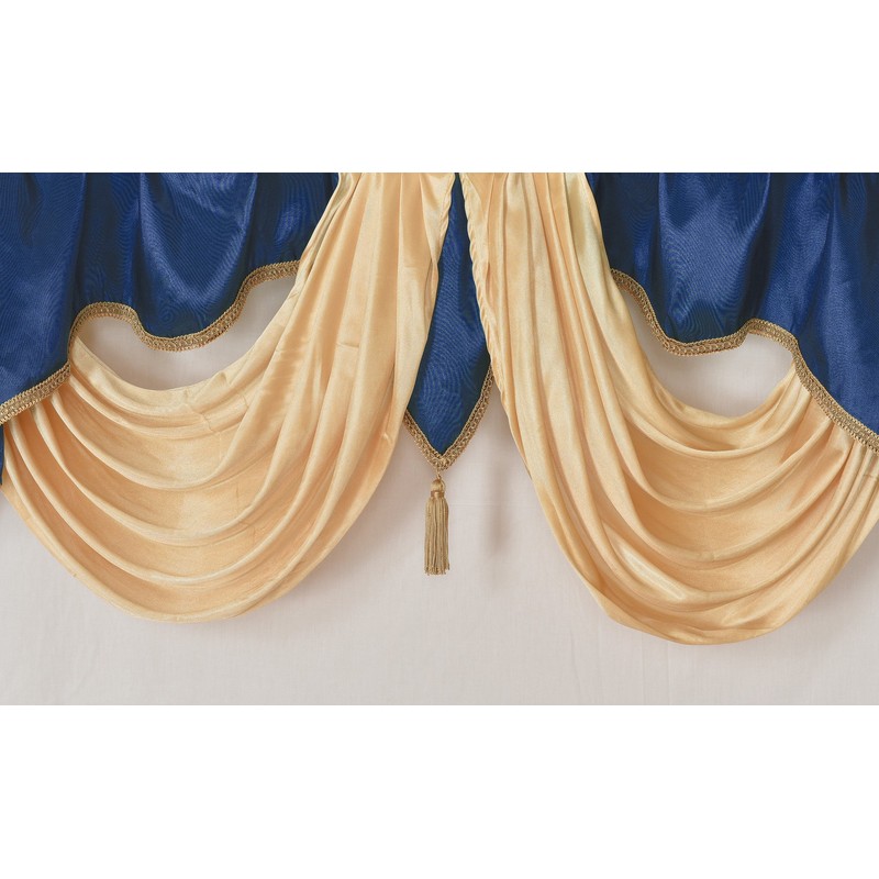 GOHD Valarie Fancy Window Valance 54x18 Taffeta Fabric with Soft