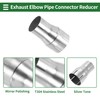 X AUTOHAUX 2"OD to 2.5"OD Mandrel Exhaust Bend Elbow Concentric