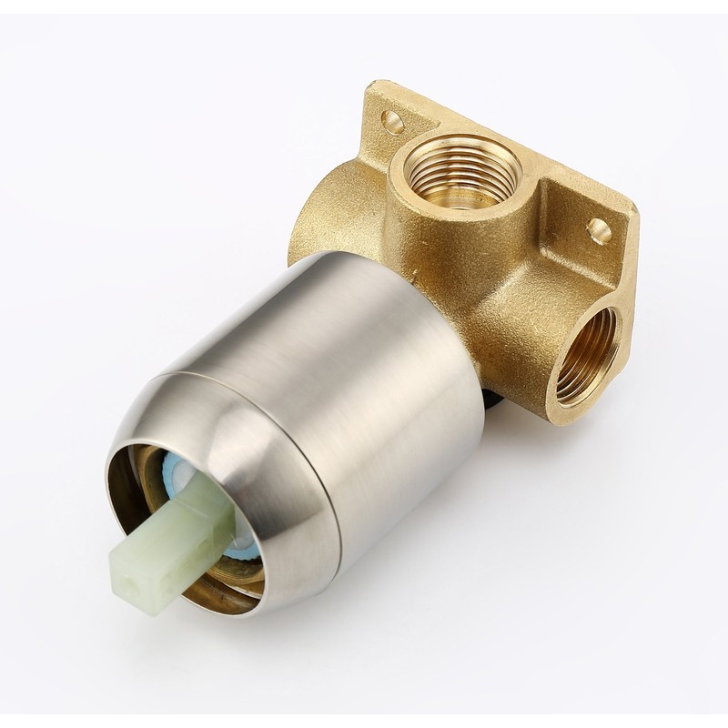 sumerain Shower Faucet Brushed Nickel,Single Handle Solid Brass Rough-in Valve