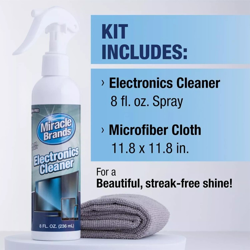 MiracleSpray for Electronics Cleaning, Safe Multisurface Cleaner Tv, Phone etc.
