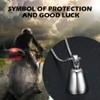 Jvuouxy Guardian Angel Motorcycle Bell Lucky Bells Drive Safe Pendant