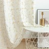 Taisier Home Gold Foil Print Linen Textured Curtains Geometric Dots
