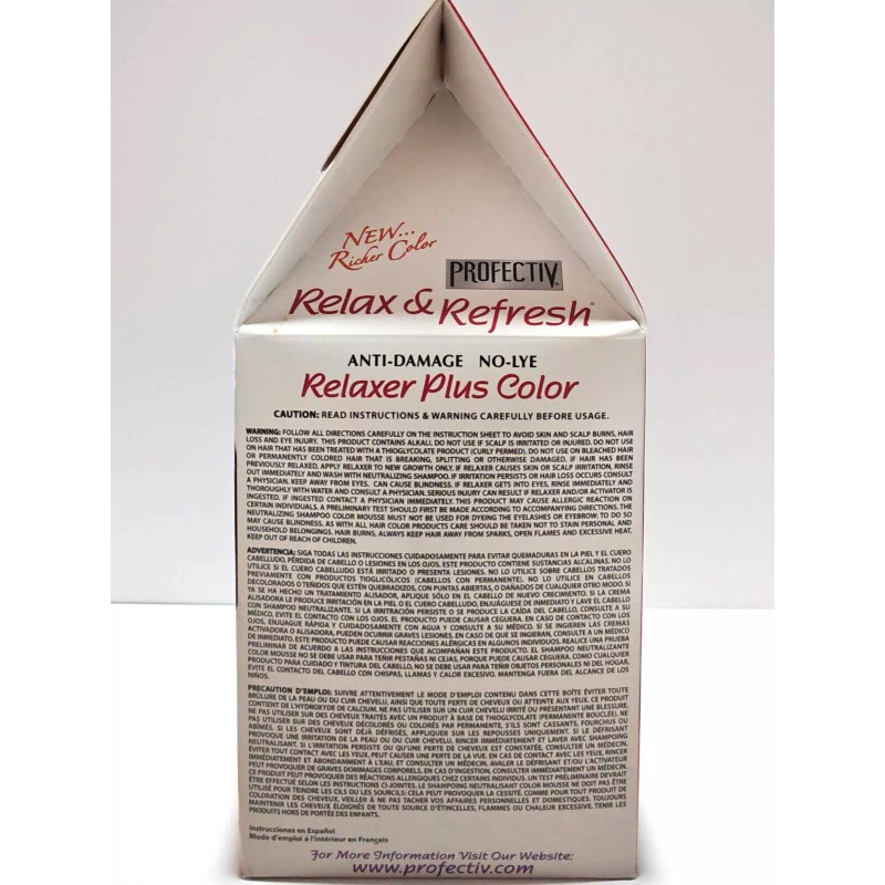 Profectiv Relax & Refresh No Lye Relaxer Plus Color -