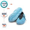 EZGOODZ Blue Shoe Covers Disposable Non Slip 18.5" x 9",