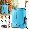 Battery Powered Backpack Sprayer 4 Gallon, 100 PSI Electric Garden