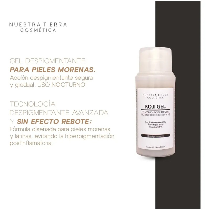 Gel Despigmentante Para Piel Morena Con Ácido Kójico