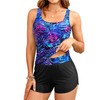 Tankini Swimsuits with Shorts - Two Piece Swimsuits Tummy Control