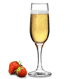 bar@drinkstuff Essence Champagne Flutes 7.7oz / 220ml - Pack of 2 - Gift Boxed Champagne Glasses, Prosecco Glasses