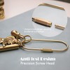 Elegant Gold Brass Key Rings - Purse Bag Charms &