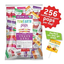 YumEarth Organic Fruit Flavored Lollipops 250 Count Allergy Friendly Snacks