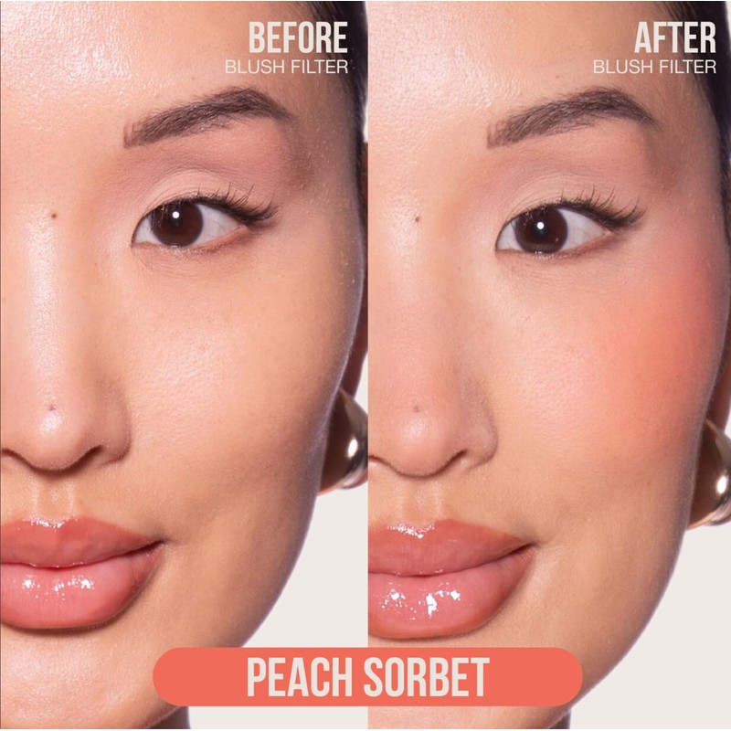 Huda Rubor Líquido Con Filtro Blush - Sorbete De Melocotón