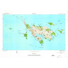 Puerto Rico Maps - 1948 Culebra and Adjacent Islands, PR - USGS Historical Topographic Wall Art : 35in x 24in, Large Wall Art Map