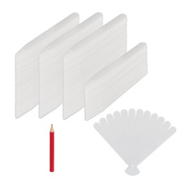 Relaxdays Plant Labels Set of 500 for Labelling, Plug-In Labels Plants, 12.5 cm, Plastic, Weatherproof, White