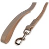 Leather Dog Lead 180 cm – Hand‑Stitched Light Grey Full‑Grain Leather,