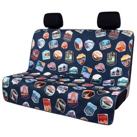 Tallew Back Seat Towel Cover for Car Athletic Running Towel Microfiber Bench Seat Cover for Pets Post Workout Sweat Washable Non Slip Automotive Backseat Protector for Outdoor Sport Camping Mat