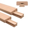 2pcs Wooden Drawer Slides,35cm Classic Wood Center Mount Guide Track