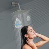 Lordear Rain Shower Head 6 Inch Solid Ultra Thin 304