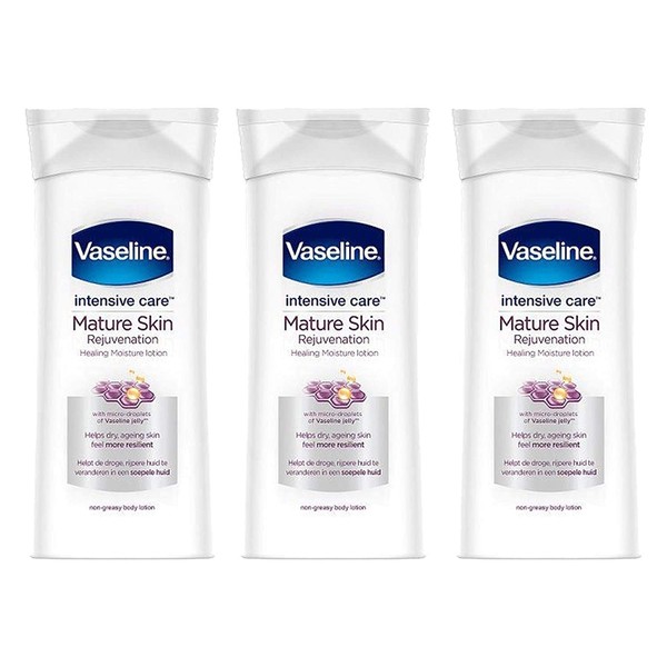 Vaseline+Intensive+Care+Body+Lotion%2c+Rejuvenates+Mature+Skin+with+Healing+Moisture+Lotion%2c+Immediate+Transformation+from+Dry+Skin+to+Healed+and+Moisturized+Skin%2c+13.5+Ounce+(Pack+of+3)