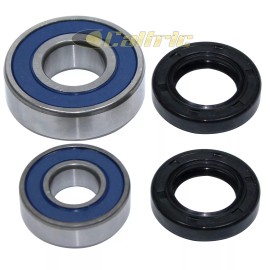 Caltric Front Wheel Ball Bearing And Seal Kit for Suzuki LT250E Quadrunner 250 1985 86