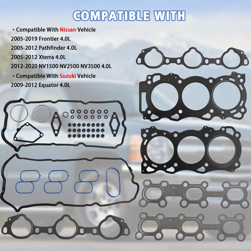 Engine Cylinder Head Gasket Set Compatible with Nissan Suzuki Vehicle